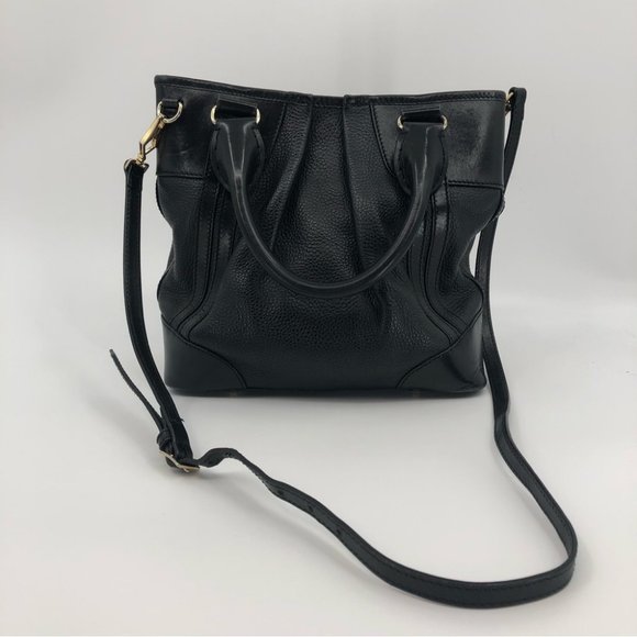 Burberry Black Leather Shoulder Bag | Medium Size, Made in Italy - Picture 2 of 8